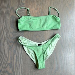 Triangl MAIA - LIGHT GREEN SPARKLE Swimsuit